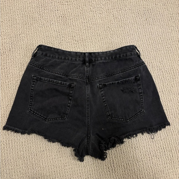 Pacsun High Rise Festival Black Denim Cutoff Shorts size 28 - Picture 4 of 4
